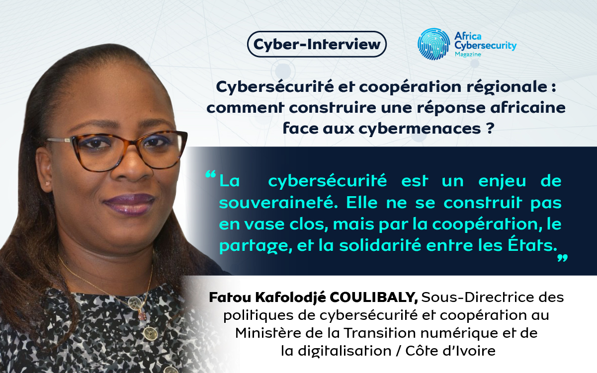Kafolodje Fatou Kene Coulibaly, Sous-Directrice des Politiques de Cybersécurité & de la Coopération au Ministère de la Transition Numérique et de la Digitalisation.